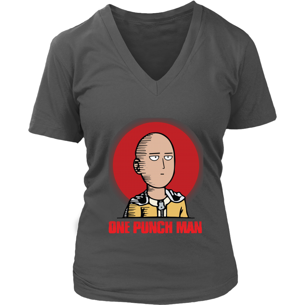 One Punch Man Women V-Neck Shirt Anime Clothing