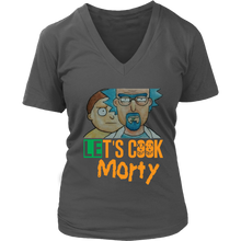 Load image into Gallery viewer, Let&#39;s Cook Morty Breaking Bad Women Shirt Rick and Morty Parody