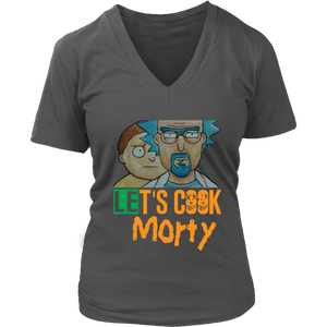 Let's Cook Morty Breaking Bad Women Shirt Rick and Morty Parody