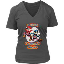 Load image into Gallery viewer, Cuphead And Mugman Super Cuphead Bross Women Shirt