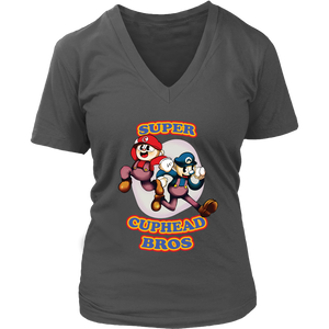 Cuphead And Mugman Super Cuphead Bross Women Shirt