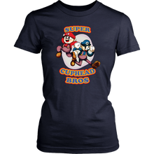 Load image into Gallery viewer, Cuphead And Mugman Super Cuphead Bross Women Shirt