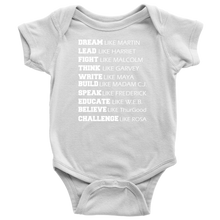 Load image into Gallery viewer, Black Power Infant Bodysuit Dream Like Martin Luther King Black History Month Afro Malcolm X