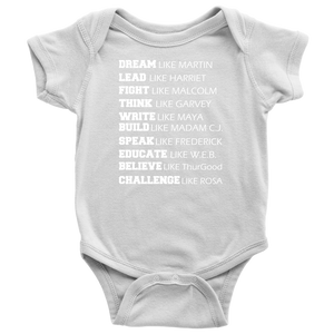 Black Power Infant Bodysuit Dream Like Martin Luther King Black History Month Afro Malcolm X