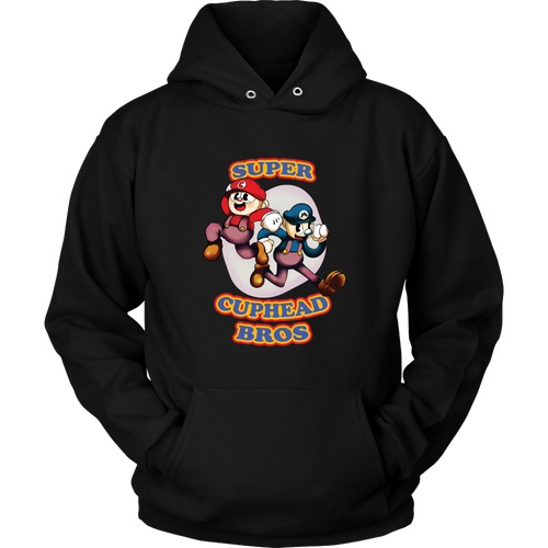 Cuphead And Mugman Super Cuphead Bross Hoodie