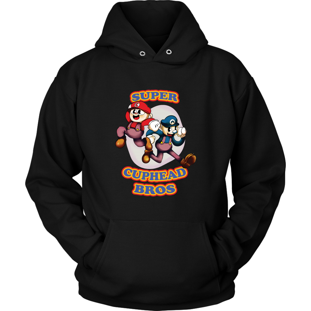 Cuphead And Mugman Super Cuphead Bross Hoodie