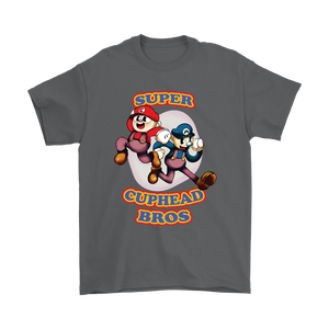 Super Mario Bros Cuphead Shirt Gaming Cuphead And Mugman