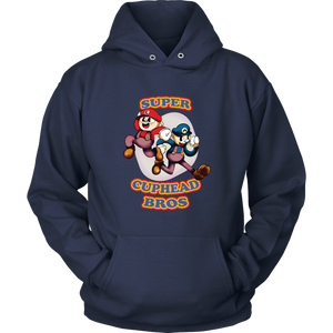 Cuphead And Mugman Super Cuphead Bross Hoodie