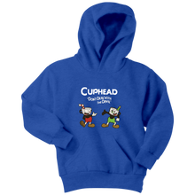 Load image into Gallery viewer, Cuphead Youth Hoodie Cuphead And Mugman Super Cuphead Bross Hoodie