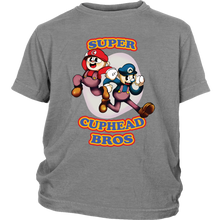 Load image into Gallery viewer, Cuphead And Mugman Super Cuphead Bross Youth Shirt