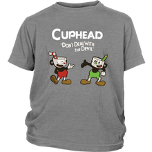 Load image into Gallery viewer, Cuphead Youth Shirt Cuphead And Mugman Super Cuphead Bross T Shirt