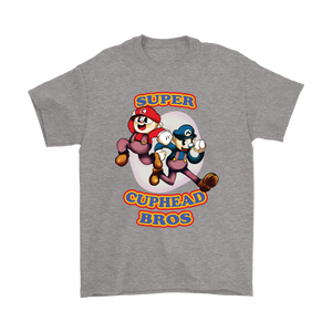 Super Mario Bros Cuphead Shirt Gaming Cuphead And Mugman