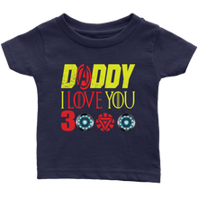 Load image into Gallery viewer, Daddy i love you 3000 Infant Shirt Marvel avengers kids Bodysuit gift for new born mom