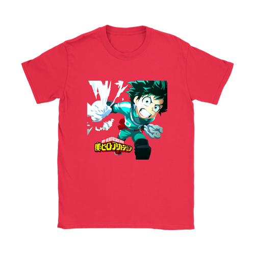 Anime Women T Shirt Midoriya My Hero Academia