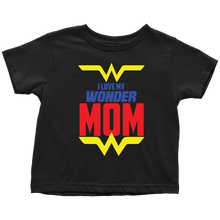 Load image into Gallery viewer, I Love My Wonder Mom Toddler T-Shirt Baby Boy Baby Girl Baby Announcement