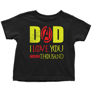 Dad i love you 3000 Toddler T-Shirt Marvel avengers kids Bodysuit gift for new born mom