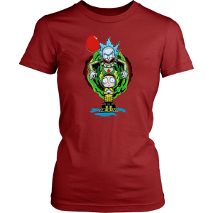 It Pennywise Rick and Morty Womens Shirt