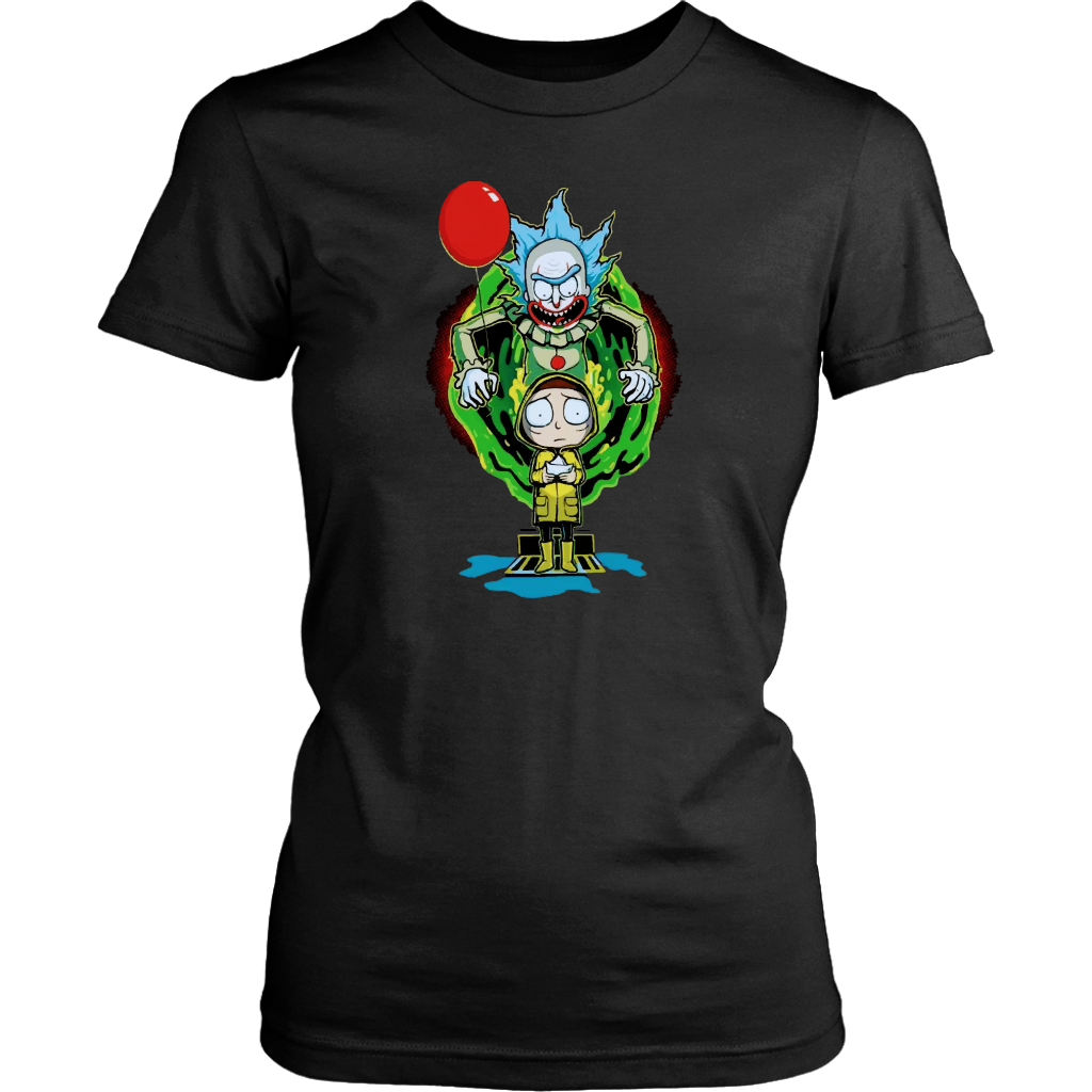 It Pennywise Rick and Morty Womens Shirt