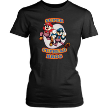 Load image into Gallery viewer, Cuphead And Mugman Super Cuphead Bross Women Shirt