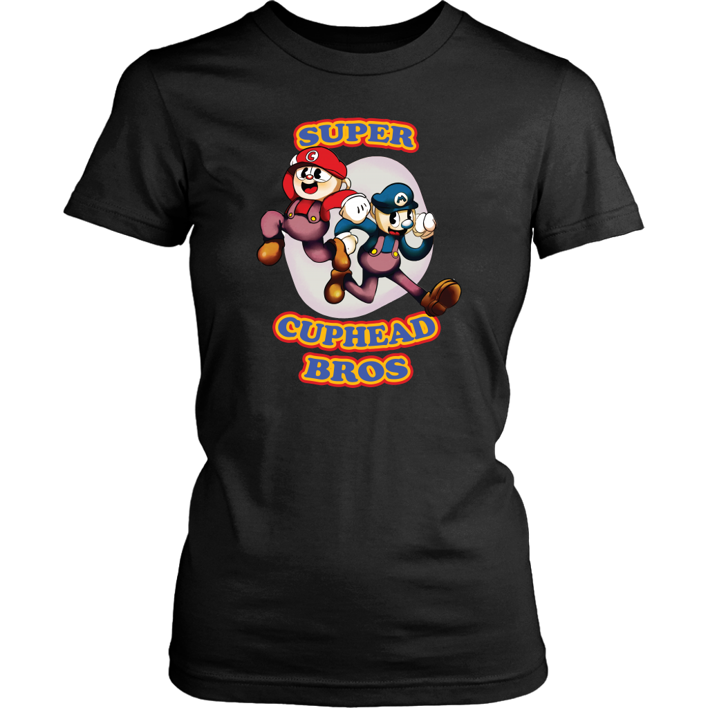 Cuphead And Mugman Super Cuphead Bross Women Shirt