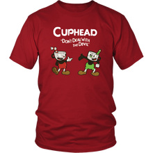 Load image into Gallery viewer, Cuphead And Mugman Super Cuphead Bross Gaming Shirt