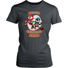 Load image into Gallery viewer, Cuphead And Mugman Super Cuphead Bross Women Shirt