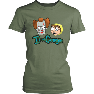 Rick and Morty Womens Shirt It and Georgie Parody