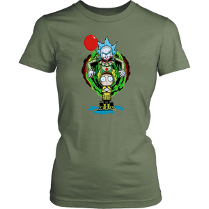 It Pennywise Rick and Morty Womens Shirt