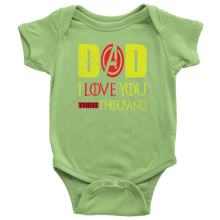 Load image into Gallery viewer, Dad I Love You Baby Bodysuit Three Thousand End 3000 Tee Gift