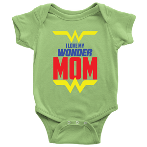 I Love My Wonder Mom Baby Bodysuit Onesie Baby Boy Baby Girl Baby Announcement, Baby Shower Gift