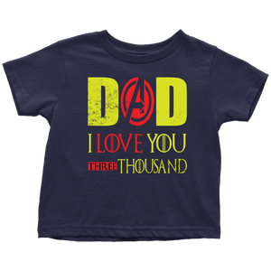 Dad i love you 3000 Toddler T-Shirt Marvel avengers kids Bodysuit gift for new born mom