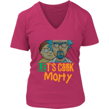 Load image into Gallery viewer, Let&#39;s Cook Morty Breaking Bad Women Shirt Rick and Morty Parody