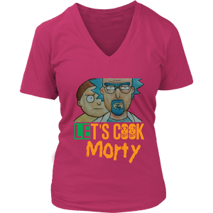 Let's Cook Morty Breaking Bad Women Shirt Rick and Morty Parody