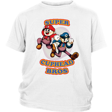 Load image into Gallery viewer, Cuphead And Mugman Super Cuphead Bross Youth Shirt