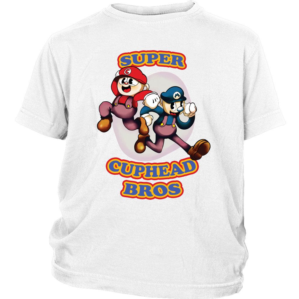 Cuphead And Mugman Super Cuphead Bross Youth Shirt