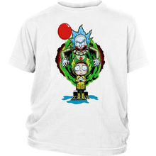 Load image into Gallery viewer, It Pennywise Rick and Morty Youth Shirt