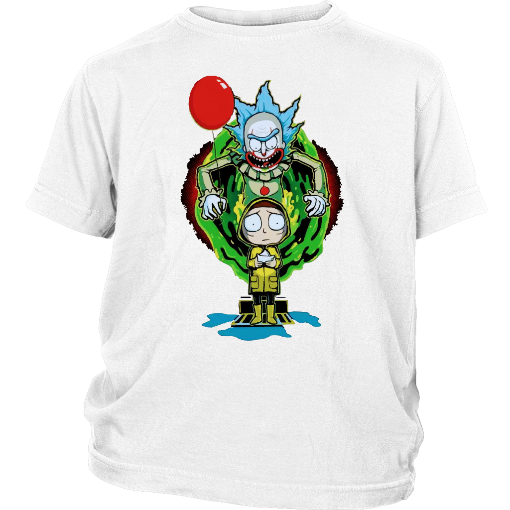 It Pennywise Rick and Morty Youth Shirt