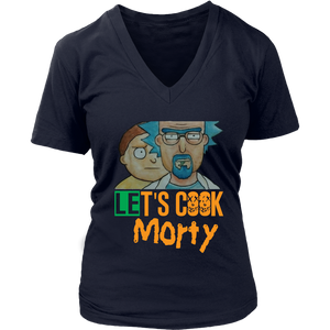 Let's Cook Morty Breaking Bad Women Shirt Rick and Morty Parody