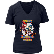 Load image into Gallery viewer, Cuphead And Mugman Super Cuphead Bross Women Shirt