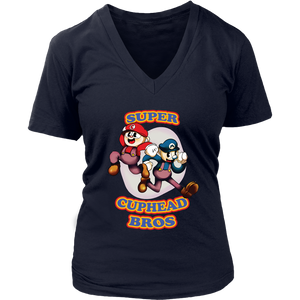 Cuphead And Mugman Super Cuphead Bross Women Shirt