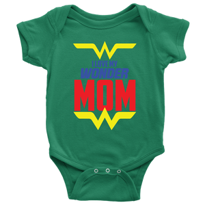 I Love My Wonder Mom Baby Bodysuit Onesie Baby Boy Baby Girl Baby Announcement, Baby Shower Gift