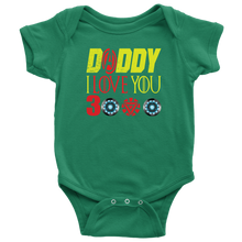 Load image into Gallery viewer, Daddy i love you 3000 onesie Baby Bodysuit Marvel avengers kids Bodysuit gift for new born mom