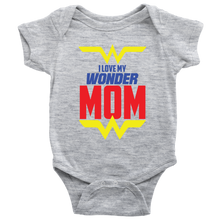 Load image into Gallery viewer, I Love My Wonder Mom Baby Bodysuit Onesie Baby Boy Baby Girl Baby Announcement, Baby Shower Gift