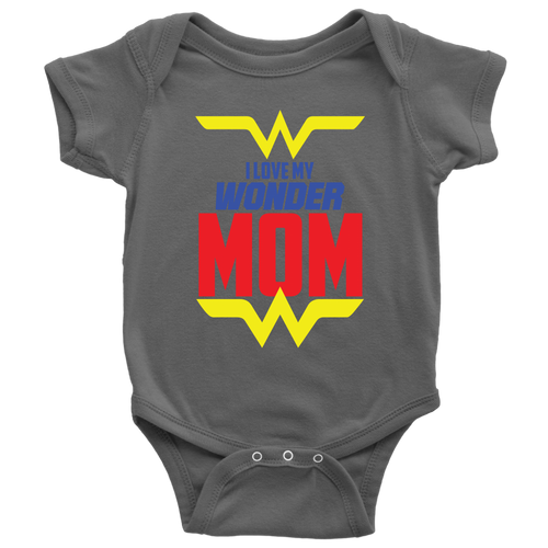 I Love My Wonder Mom Baby Bodysuit Onesie Baby Boy Baby Girl Baby Announcement, Baby Shower Gift