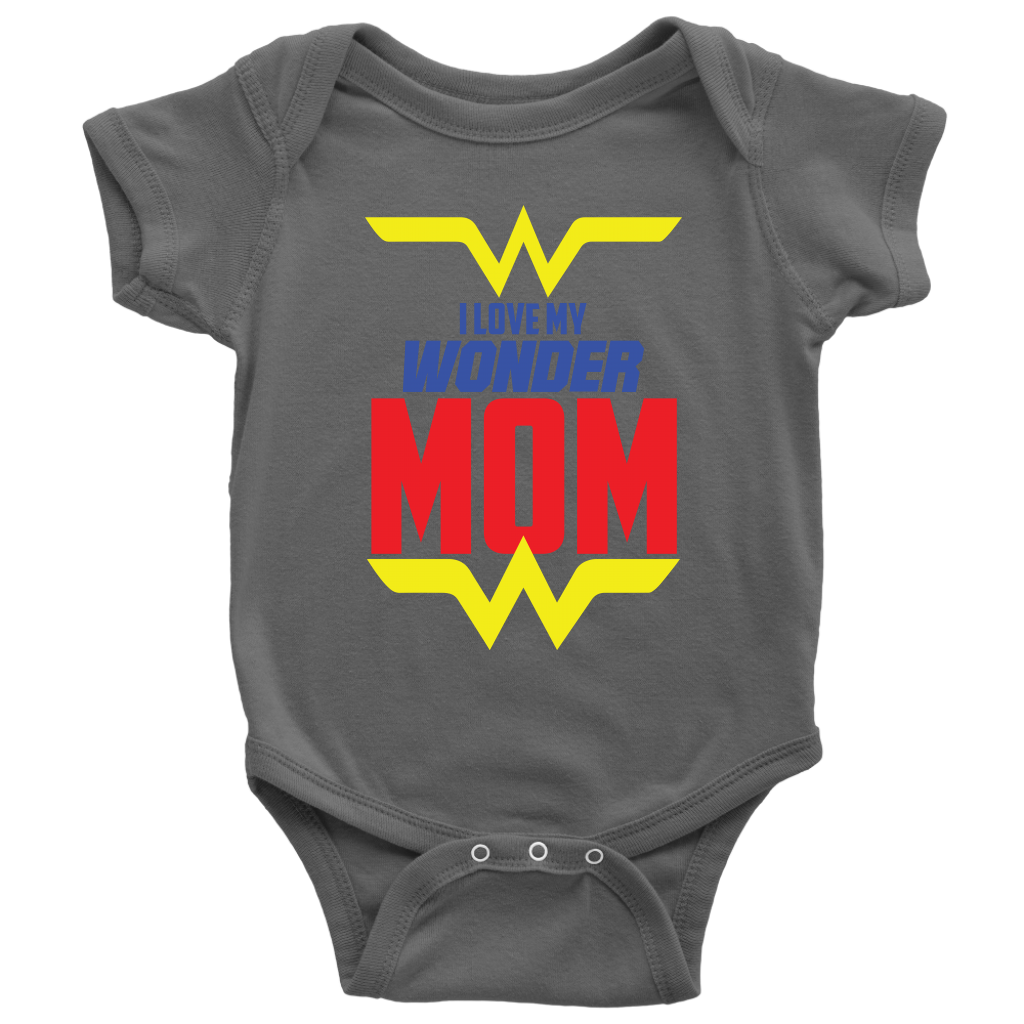 I Love My Wonder Mom Baby Bodysuit Onesie Baby Boy Baby Girl Baby Announcement, Baby Shower Gift