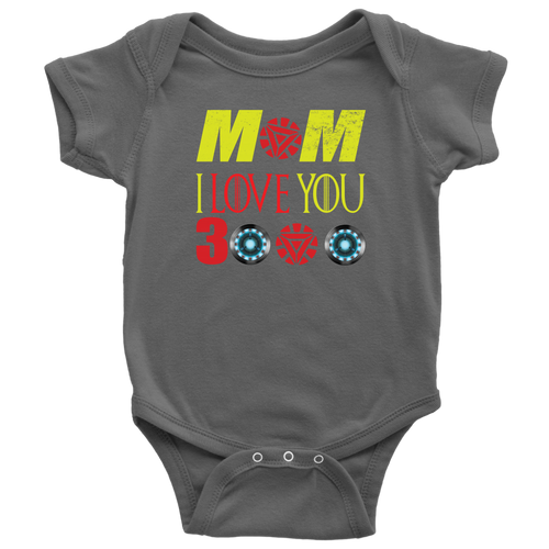 Mom i Love You 3000 Onesie Infant Bodysuit Kids Bodysuit Gift for New Born mom