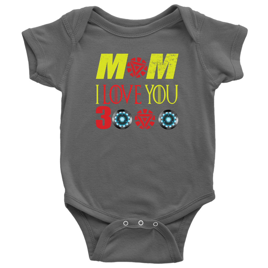 Mom i Love You 3000 Onesie Infant Bodysuit Kids Bodysuit Gift for New Born mom