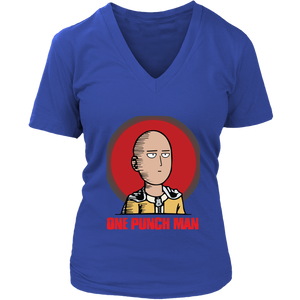 One Punch Man Women V-Neck Shirt Anime Clothing