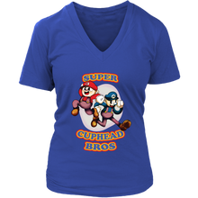 Load image into Gallery viewer, Cuphead And Mugman Super Cuphead Bross Women Shirt