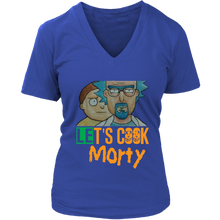 Load image into Gallery viewer, Let&#39;s Cook Morty Breaking Bad Women Shirt Rick and Morty Parody